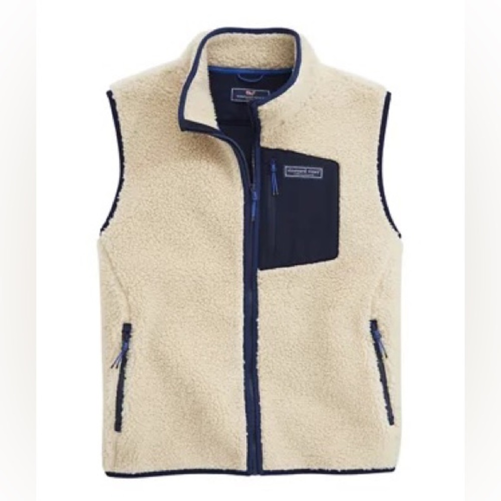 NWT Men’s Vineyard Vines Sherpa Vest sz M